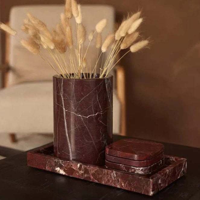 wazon/chłodziarka do wina czerwona Ø12x18 cm